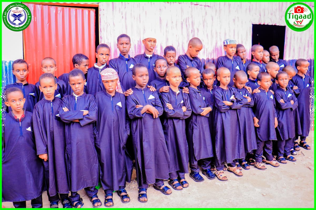 Group of orphan boys at the care center