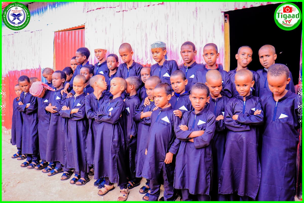 Orphan boys in uniform at FZCDO