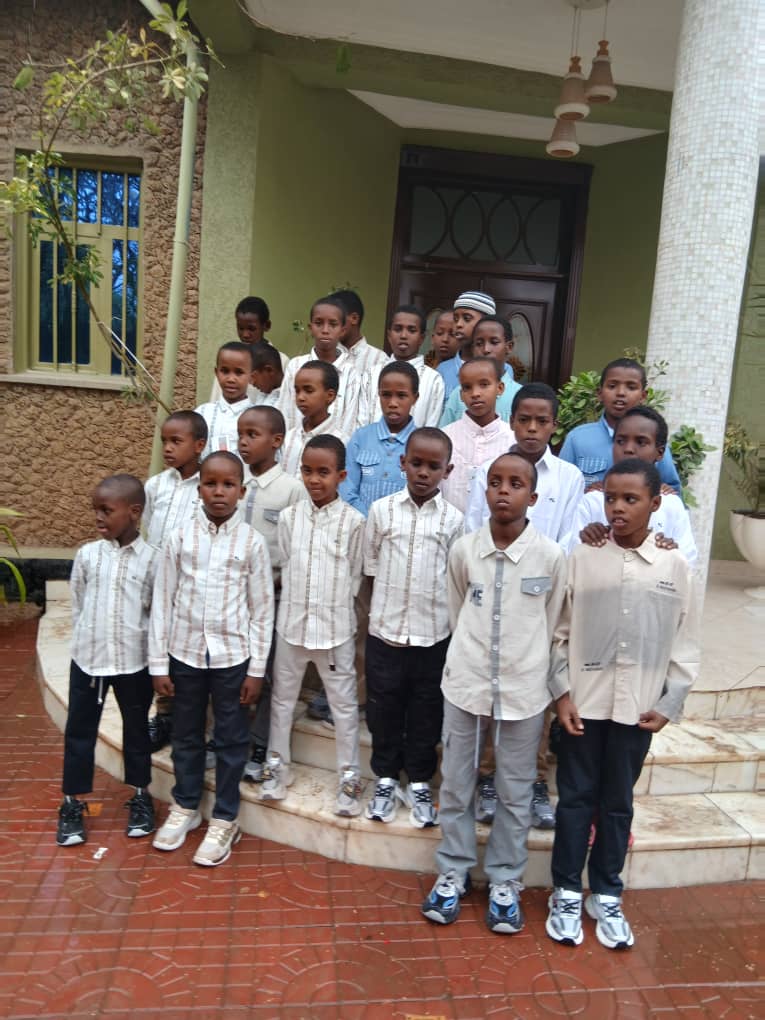 Orphan boys at the care center