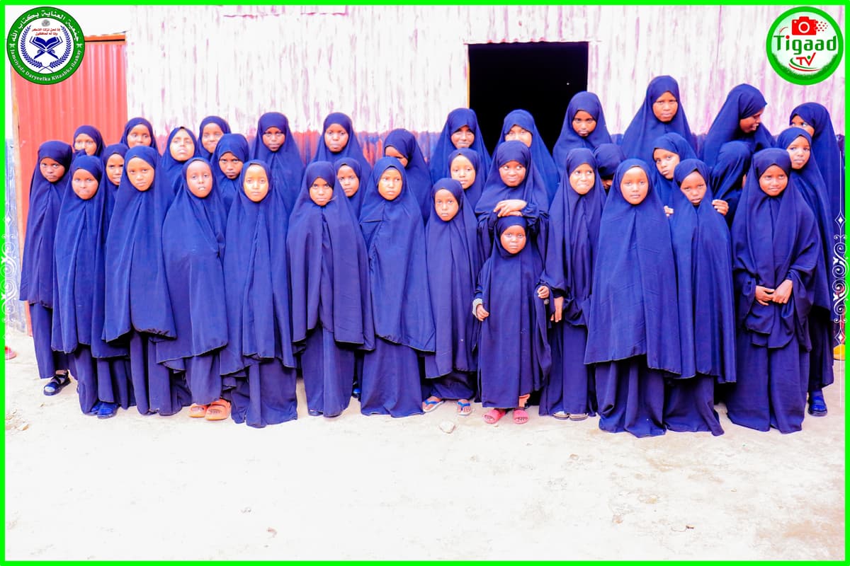 Orphan girls at the care center